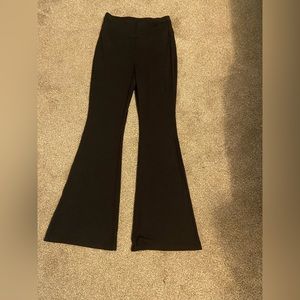 Black flare leggings size medium